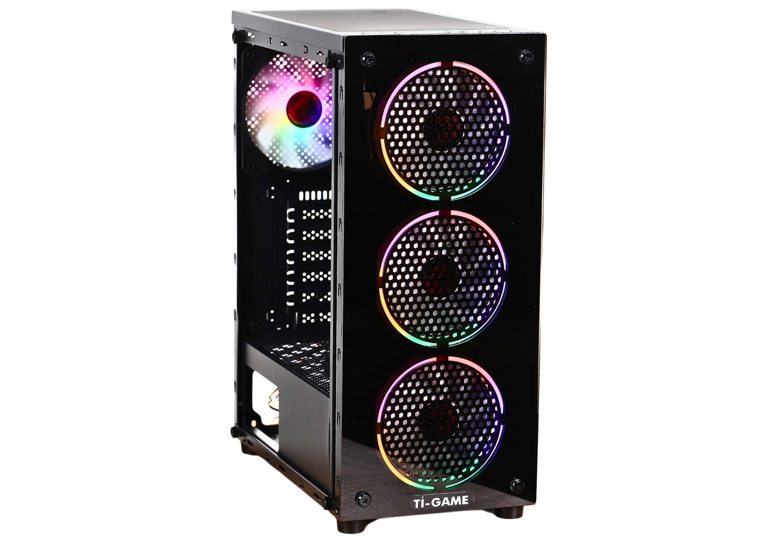 Tİ-GAME GRİM 4 RGB FAN BLACK MESH GAMING KASA POWER YOK